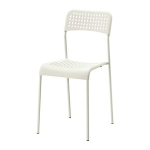 ☆ IKEA イケア ☆ ADDE アッデ チェア, ホワイト 椅子 ＜最大荷重: 110 kg＞ u ☆2ｈ