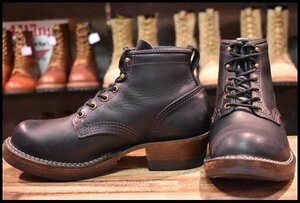 【8E 良品 15年】WESCO ウエスコ ジョブマスター 黒 ブラック 6インチハイト ビブラム705前ダブル 編み上げ レースアップ ブーツ HOPESMORE