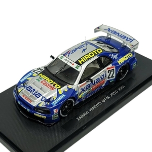 HE403 EBBRO P-4 エブロ 1/43 P419 XANAVI HIROTO ザナヴィ ヒロト GT-R JGTC 2001 No.22 ブルー レジンモデル ミニカー 良品 ●60