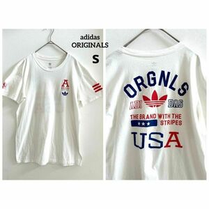 adidas アディダス ORIGINALS USA プリントTシャツ S