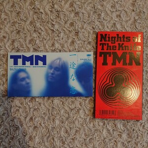 TMN 8㎝ CD 2枚セット ☆ 一途な恋 、 Nights of The Knife ☆ TM NETWORK 小室哲哉 宇都宮隆 木根尚登