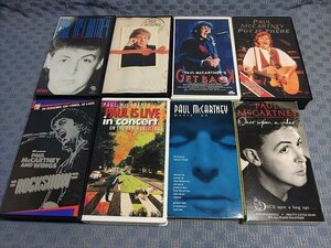 K164●ポール・マッカートニー PAUL McCARTNEY のVHSビデオ8本セットで