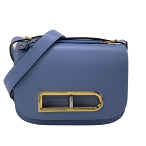 デルボー DELVAUX ショルダーバッグ AA0574BJF010QDC ランゴー コーンフラワー 美品 バッグ