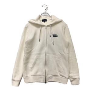 coco 中古 パーリーゲイツ PEARLY GATES レディース パーカー 1(M) 白 ホワイト スタープリント 裏起毛 105571