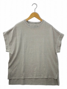 MILLE GOUTS クルーネック 半袖 Tシャツ カットソー F BEIGE(ベージュ) レディース