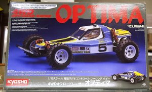 当時物・未組立品 京商 4WDオフロードレーサー OPTIMA/オプティマ 電動RCカー ラジコン レーシングバギー No.30617