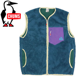 CHUMS (チャムス) CH04-1358 Bonding Fleece No Collar Vest ボンディングフリースベスト CMS142 T018DarkTeal M