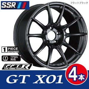 条件付送料無料 4本価格 SSR GTX01 FBK 18inch 5H114.3 10.5J+22 GT-R R34 フェアレディZ Z33/34 キャリパー対応