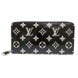 美品 ルイ ヴィトン ジッピーウォレット モノグラム N96955 パイソン ブラック 長財布 黒 LV 0333 LOUIS VUITTON