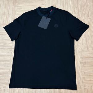 【タグ付き】【試着のみ】MONCLERモンクレールラバーワッペン　半袖Tシャツ　黒　xs