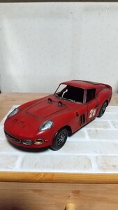 ブリキ玩具.オモチャ.FERRARI フェラーリ 250GTO 赤 長さ約35cm 幅約14cm 高さ最大約11cm 箱無現状品 画像確認商品説明自己紹介必読下さい