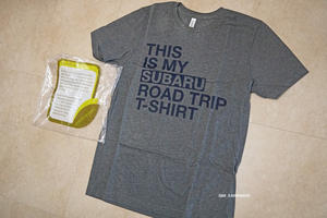 USスバル オフィシャル SUBARU Road Trip T-shirt Tシャツ-Mサイズ USDM北米JDM Subie OUTBACK CROSSTREK XV IMPREZA FORESTER LEGACY BRZ