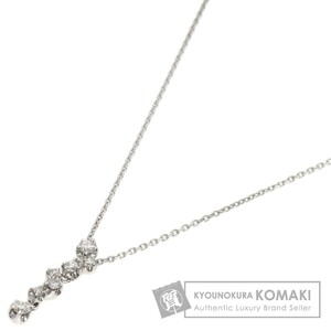 STAR JEWELRY スタージュエリー ダイヤモンド ネックレス K18ホワイトゴールド レディース 中古