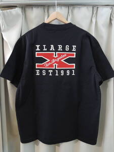 X-LARGE エクストララージ XLARGE X LOGO S/S TEE Lサイズ ブラック 2024 最新人気品 送料\230~　