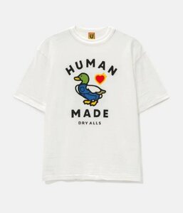 HUMAN MADE ヒューマン メイド Dungaree Duck T-Shirt T-Shirt 半袖 Tシャツ ホワイト M 中古 TJ 1