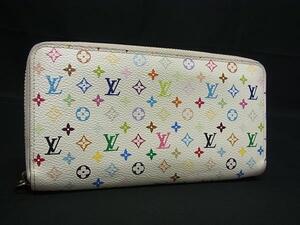 1円 ■美品■ LOUIS VUITTON ヴィトン M60274 モノグラムマルチカラー ジッピーウォレット ラウンドファスナー 長財布 ウォレット FJ2842