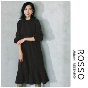 アーバンリサーチ ロッソ 裾フレアワンピース 1万3200円 新品 URBAN RESEARCH ROSSO