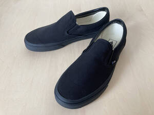 23.5cm バンズ スリッポン VANS SLIP-ON BLACK/BLACK US5.5/23.5cm VN000EYEBKA