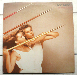 LP ROXY MUSIC FLESH + BLOOD 輸入盤