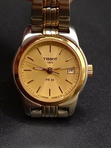 ★TISSOT/ティソ　レディース腕時計　クォーツ　コンビカラー　動作未確認　0829SA