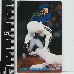 91年カルビープロ野球カードNo.140【小川 博文 内野手 オリックス ブルーウェーブ】平成3年1991年 当時物 Calbeeおまけ食玩BASEBALL 中古