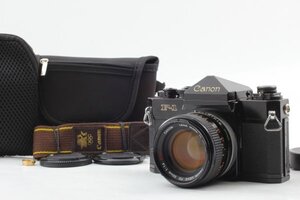 キャノン　一眼レフフイルムカメラ　後期　電池アダプター付属　★Canon F-1 Late Film Camera FD 50㎜ F1.4 S.S.C. Lens ★　中古・良品