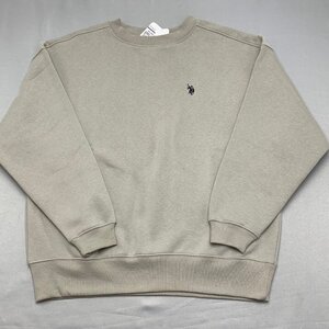 【送料無料】【新品】US.POLO ASSN レディース裏起毛トレーナー（ゆったりタイプ）　　M　　ベージュ★43303