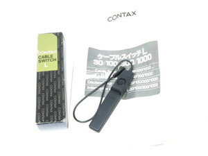 【 作動確認済み 】CONTAX CABLE SWITCH L ケーブルスイッチ コンタックス 元箱付き [管3586CX]