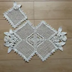 ドイリー  レース編み テーブルクロスカバーマルチカバー30cm*48cm