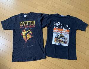 LED ZEPPELIN Tシャツ 日本語 ロックン・ロール 狂熱のライブ Sサイズ レッド・ツェッペリン