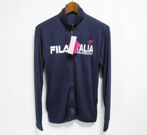 新品 FILA フィラ 紺 フルジップ ＵＶ ラッシュガード Lサイズ サーフィン 海 プール ゴルフ アウトドア
