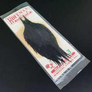 HOFFMAN/ホフマン ホワイティング スーパーケープ ブラック WHITING Super Cape Dyed Black 新品 サーモンドライウェット毛鉤テンカラ渓流