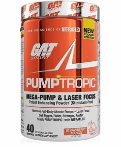 ★国内未発売★超強力プレワークアウト！GAT Sport Pumptropic - 40回分 ストロベリーマンゴー味★パンプトロピック