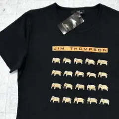 新品 JIM THOMPSON ゾウ プリント Tシャツ 半袖 ジムトンプソン