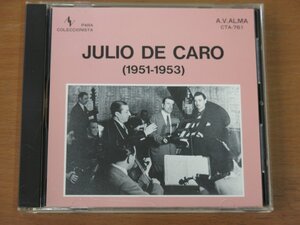 CD JULIO DE CARO (1951-1953) CTA-761 中古品 (CLUB TANGO ARGENTINO フリオ・デ・カロ)