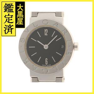 BVLGARI ブルガリ ブルガリブルガリ BB23SS SS ステンレススチール ブラック クォーツ ロゴナシ 【460】2148103720383