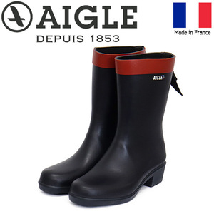 AIGLE (エーグル) ZZFNB67 MYRICA MID レディース ミッドラバーブーツ 002 MARINE AGL054 39-約24.5cm