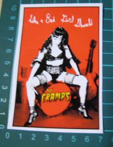 THE CRAMPS　クランプス　ポイズン・アイビー　ビッグサイズ　◆　防水ステッカー