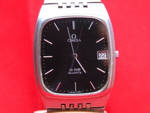 ■♪価格高騰! 資産価値！ 稼働 電池新品 メンズ ビンテージ 高級超レア！ OMEGA オメガ Deville デビル デートクオーツ フルオリジナル