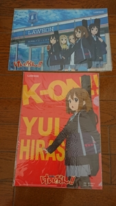 K-ON！！けいおん！！非売品 LAWSONローソン限定クリアファイル2枚SET///かきふらい 芳文社 京都アニメーション 京アニ