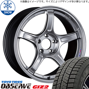 215/50R17 スタッドレスタイヤホイールセット エクシーガ etc (TOYO OBSERVE GIZ2 & SSR GTX03 5穴 100)