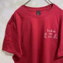 DIST RICT ディストリクト プリント 半袖 Tシャツ メンズ レッド M