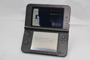 【ジャンク品】 NINTENDO 任天堂 3DS LL 本体 レッド×ブラック SPR-001(JPN) ※上画面異常あり