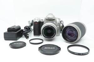 : 【K2067】Nikon D50 + Nikon AF-S DX NIKKOR ED 18‐55mm 3.5-5.6 G + AF NIKKOR 70 300 4-5.6 G 充電器付属 ニコン ニッコール