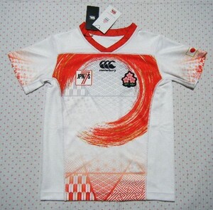 カンタベリー　CANTERBURY　JAPAN SEVENS REPLICA HOME JERSEY　日本代表　ラグビー用レプリカジャージ　白系　サイズ 140㌢　定価 5,280円