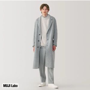 無印良品 カシミヤ混 チェスターコート ライトグレー L 新品. 未使用 MUJI Labo 