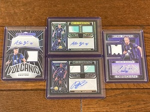 2023-24 Panini Obsidian Soccer FC Internazionale Milano Autograph Jersey Cards インテルミラノ 直筆サインジャージーカード 4枚セット