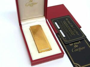 1円 ■極美品■ Cartier カルティエ ペンタゴン 高級ガスライター ローラーガスライター 喫煙グッズ 喫煙具 ゴールド系 FJ0628