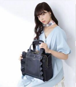 JILL by JILL STUART フリルトート 2way Black 黒