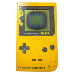 レア GB ゲームボーイ ライト MGB-101 ピカチュウ イエロー ポケモン映画化記念バージョン GAME BOY Light 動作確認済み Nintendo 任天堂 